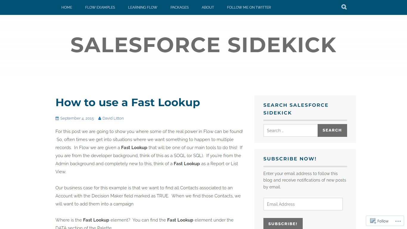How to use a Fast Lookup – Salesforce Sidekick